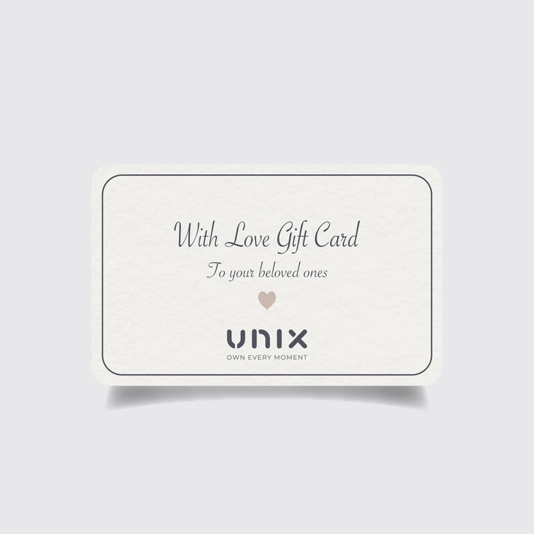 UNIX Gift Card - بطاقة هدية رقمية فاخرة للنساء للتسوق من متجر يونكس - UNIX