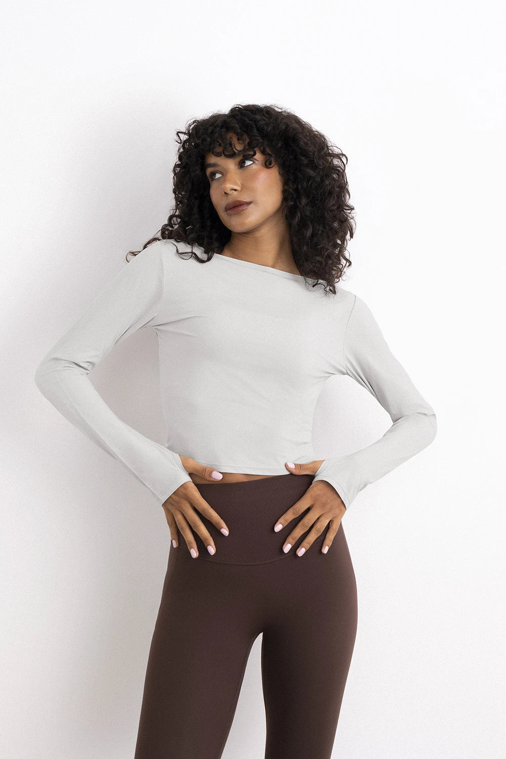 Twist top women silver twisted open back - UNIX | توب تويست فضي نسائي بفتحة ظهر ملتفة — UNIX